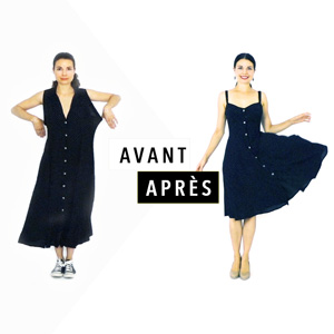 DIY Transformer une vieille robe Refashion by Romy Stan Zak