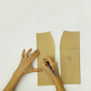 Romy Stan Zak Tuto couture Patron de base de la jupe maille