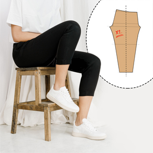 Tracer le patron de base du legging blog Romy Stan Zak